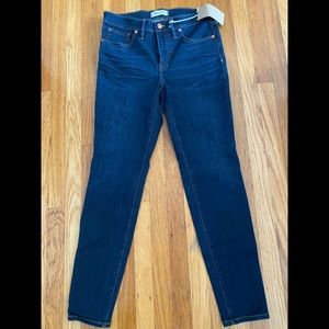 Madewell 9” High Rise Skinny Jeans 28 NWT